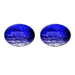 Blue Waves Flow Series 1 Cufflinks (oval) by DimitriosArt