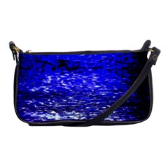 Blue Waves Flow Series 1 Shoulder Clutch Bag by DimitriosArt