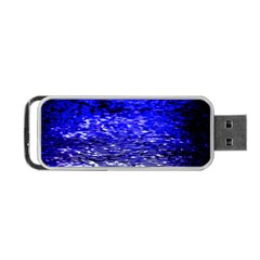 Blue Waves Flow Series 1 Portable Usb Flash (one Side) by DimitriosArt