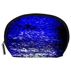 Blue Waves Flow Series 1 Accessory Pouch (large) by DimitriosArt