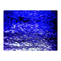 Blue Waves Flow Series 1 Double Sided Flano Blanket (mini)  by DimitriosArt