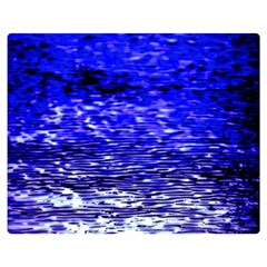 Blue Waves Flow Series 1 Double Sided Flano Blanket (medium)  by DimitriosArt