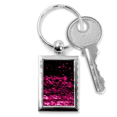 Rose Waves Flow Series 1 Key Chain (rectangle) by DimitriosArt