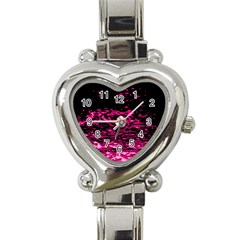 Rose Waves Flow Series 1 Heart Italian Charm Watch by DimitriosArt