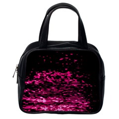 Rose Waves Flow Series 1 Classic Handbag (one Side) by DimitriosArt