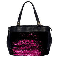 Rose Waves Flow Series 1 Oversize Office Handbag (2 Sides) by DimitriosArt