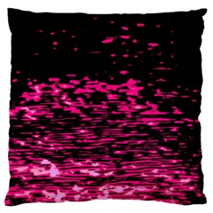 Rose Waves Flow Series 1 Large Flano Cushion Case (two Sides) by DimitriosArt