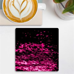 Rose Waves Flow Series 1 Uv Print Square Tile Coaster  by DimitriosArt