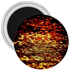 Yellow Waves Flow Series 1 3  Magnets by DimitriosArt