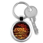 Yellow Waves Flow Series 1 Key Chain (Round) Front