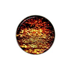 Yellow Waves Flow Series 1 Hat Clip Ball Marker by DimitriosArt