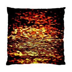 Yellow Waves Flow Series 1 Standard Cushion Case (two Sides) by DimitriosArt