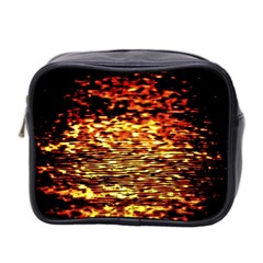 Yellow Waves Flow Series 1 Mini Toiletries Bag (two Sides) by DimitriosArt