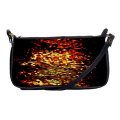 Yellow Waves Flow Series 1 Shoulder Clutch Bag by DimitriosArt