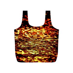 Yellow Waves Flow Series 1 Full Print Recycle Bag (s) by DimitriosArt