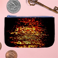 Yellow Waves Flow Series 1 Large Coin Purse by DimitriosArt