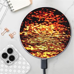 Yellow Waves Flow Series 1 Wireless Charger by DimitriosArt