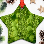 Green Fresh  Lilies Of The Valley The Return Of Happiness So Decorative Ornament (Star) Front