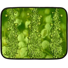 Green Fresh  Lilies Of The Valley The Return Of Happiness So Decorative Fleece Blanket (mini) by pepitasart