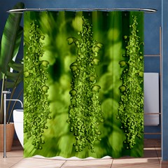 Green Fresh  Lilies Of The Valley The Return Of Happiness So Decorative Shower Curtain 60  X 72  (medium)  by pepitasart