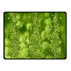 Green Fresh  Lilies Of The Valley The Return Of Happiness So Decorative Double Sided Fleece Blanket (small)  by pepitasart