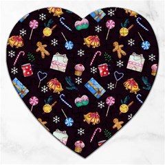 New Year Jigsaw Puzzle (heart) by SychEva