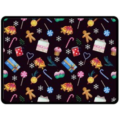 New Year Fleece Blanket (large)  by SychEva