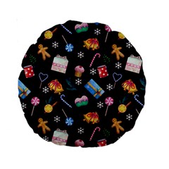 New Year Standard 15  Premium Round Cushions by SychEva