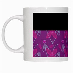 Floral White Mugs