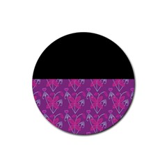 Floral Rubber Round Coaster (4 Pack) by Sparkle