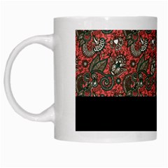 Floral White Mugs