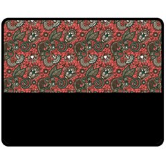 Floral Double Sided Fleece Blanket (medium)  by Sparkle