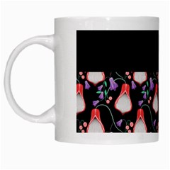 Floral White Mugs by Sparkle