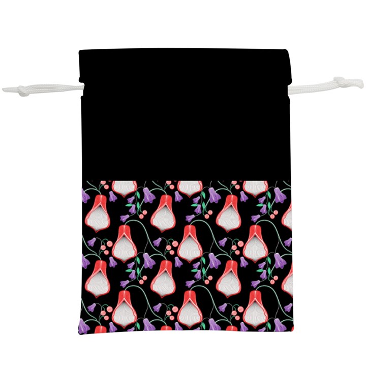 Floral  Lightweight Drawstring Pouch (XL)