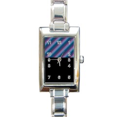 Shadecolors Rectangle Italian Charm Watch by Sparkle