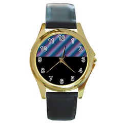 Shadecolors Round Gold Metal Watch by Sparkle