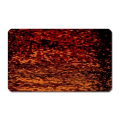 Red Waves Flow Series 2 Magnet (rectangular) by DimitriosArt