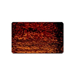 Red Waves Flow Series 2 Magnet (name Card) by DimitriosArt