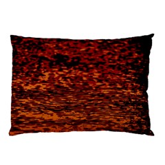 Red Waves Flow Series 2 Pillow Case by DimitriosArt