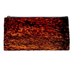 Red Waves Flow Series 2 Pencil Case by DimitriosArt