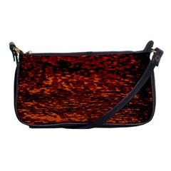 Red Waves Flow Series 2 Shoulder Clutch Bag by DimitriosArt