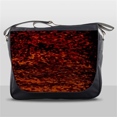 Red Waves Flow Series 2 Messenger Bag by DimitriosArt