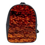 Red Waves Flow Series 2 School Bag (XL) Front