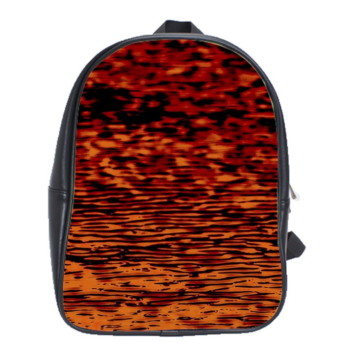 Red Waves Flow Series 2 School Bag (XL)