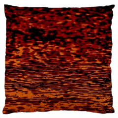 Red Waves Flow Series 2 Standard Flano Cushion Case (one Side) by DimitriosArt