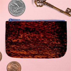 Red Waves Flow Series 2 Large Coin Purse by DimitriosArt