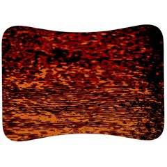 Red Waves Flow Series 2 Velour Seat Head Rest Cushion by DimitriosArt