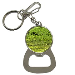 Green Waves Flow Series 1 Bottle Opener Key Chain by DimitriosArt