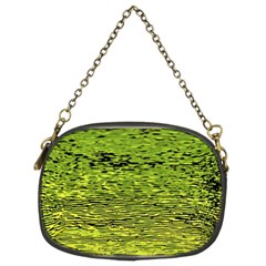 Green Waves Flow Series 1 Chain Purse (two Sides) by DimitriosArt