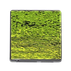 Green Waves Flow Series 1 Memory Card Reader (square 5 Slot) by DimitriosArt